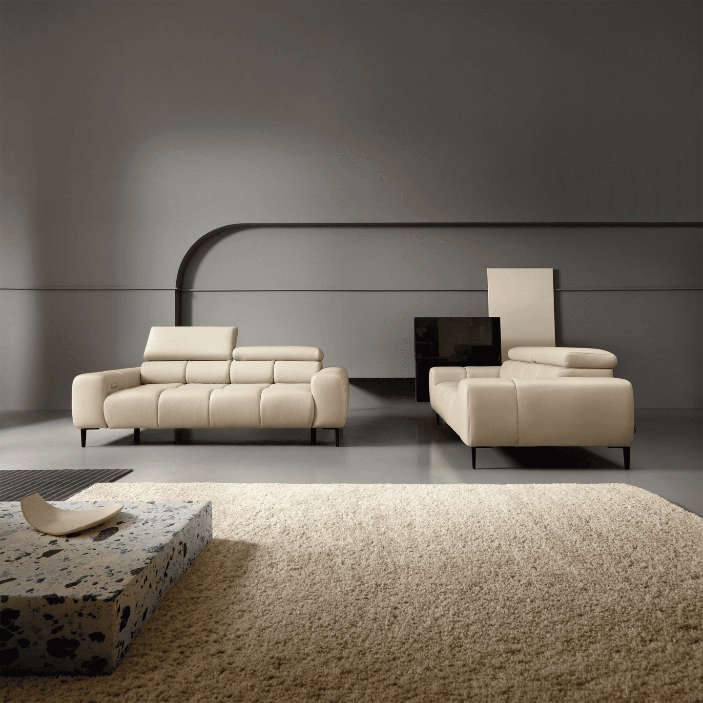 Sofa elektryczna Plaza 2E - Skóra naturalna