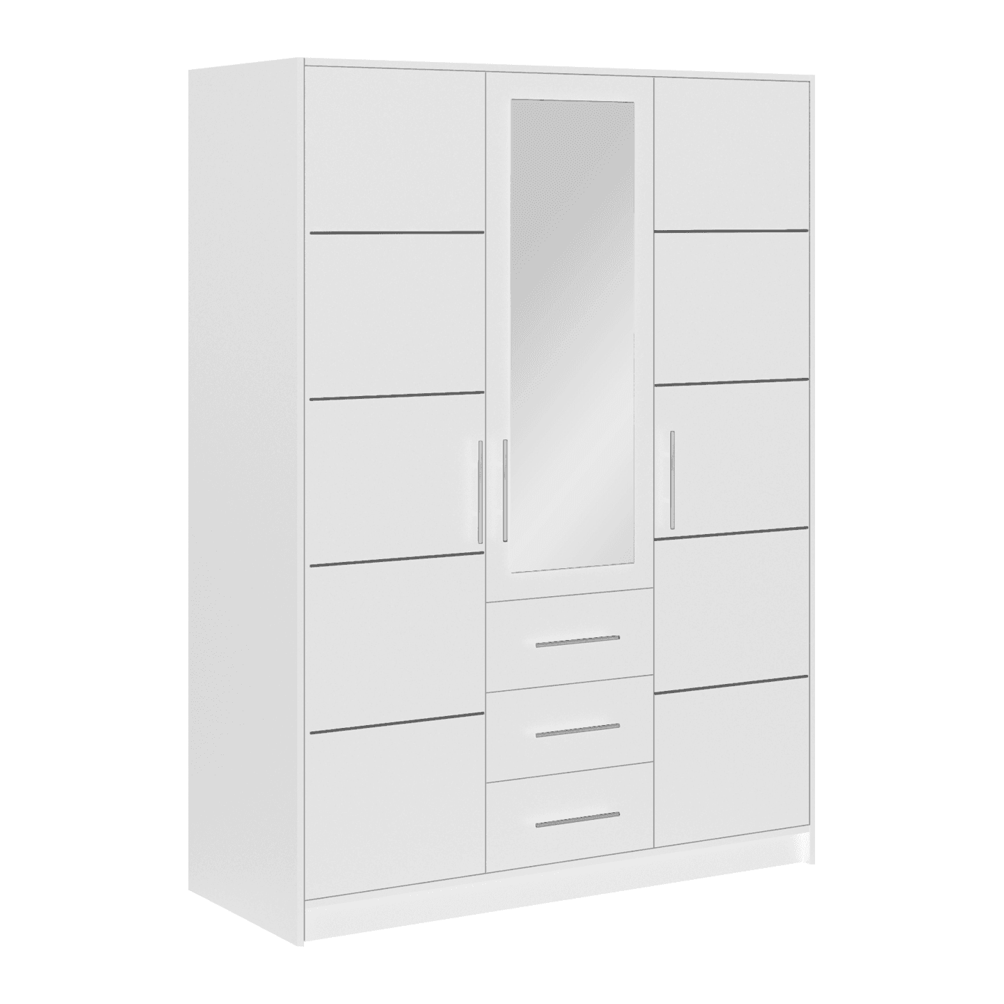Szafa Como 3D 147 cm biała