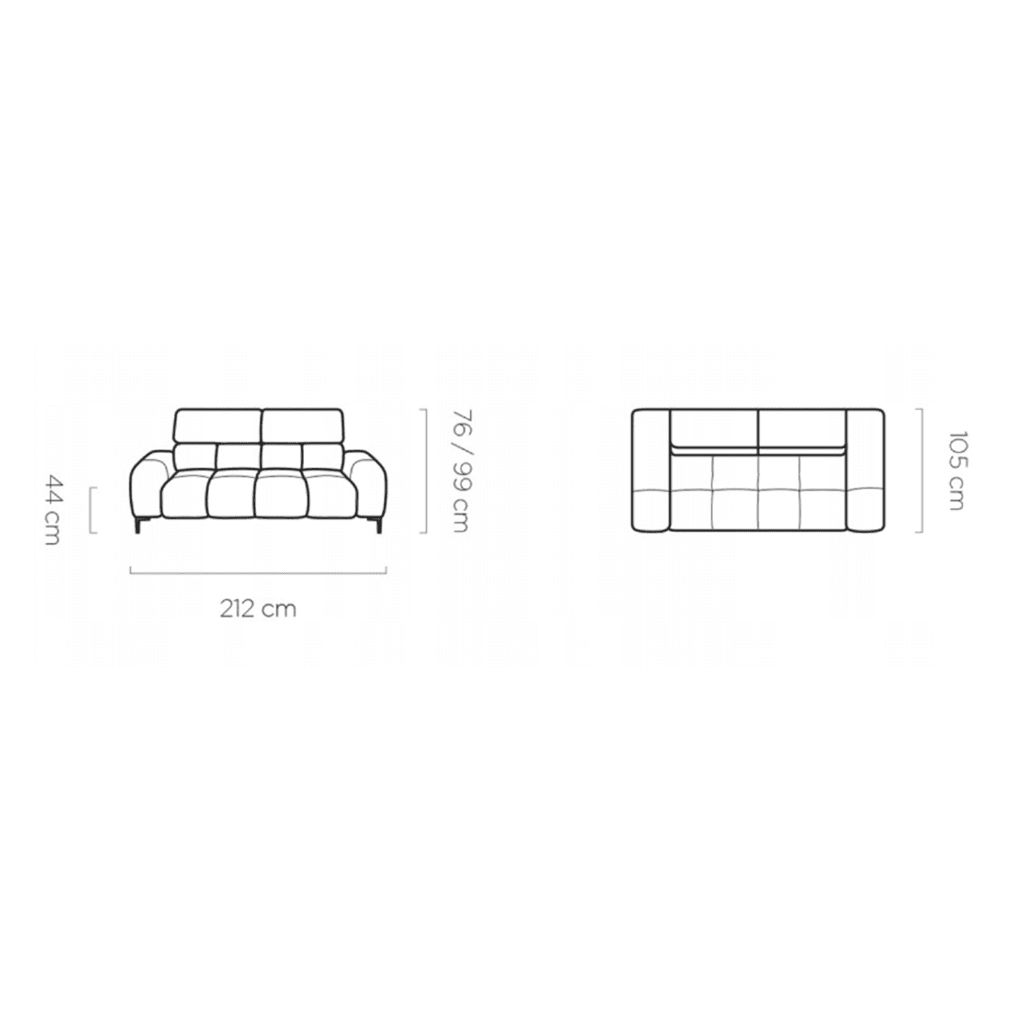 Funkcjonalna sofa elektryczna Plaza 3E WERSAL