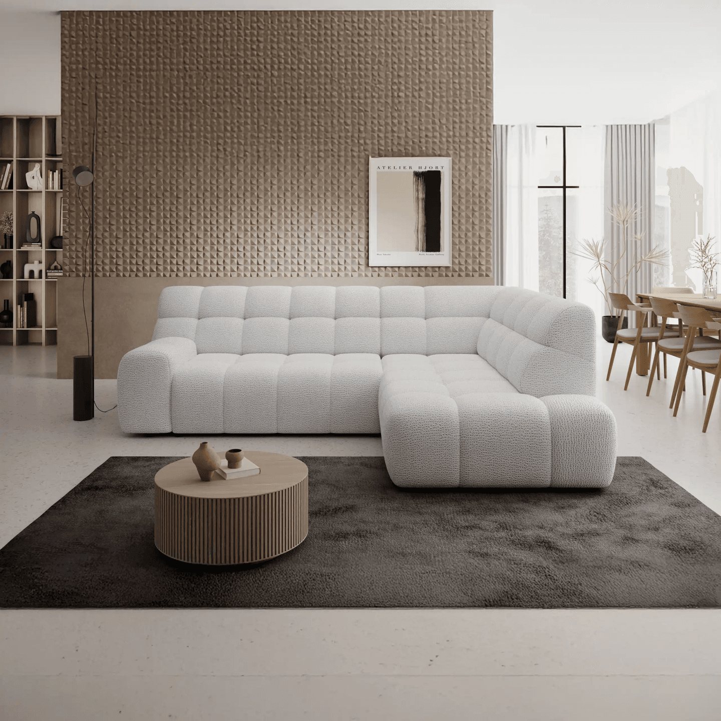 Stylowy narożnik elektryczny Cocoon L