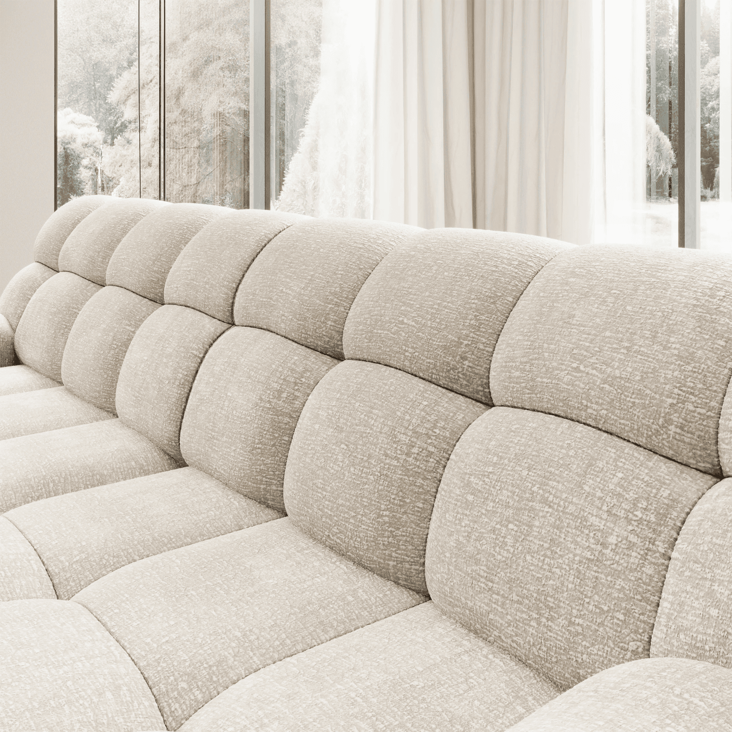 Sofa Cocoon z elektrycznym wysuwem Bigsofa WERSAL