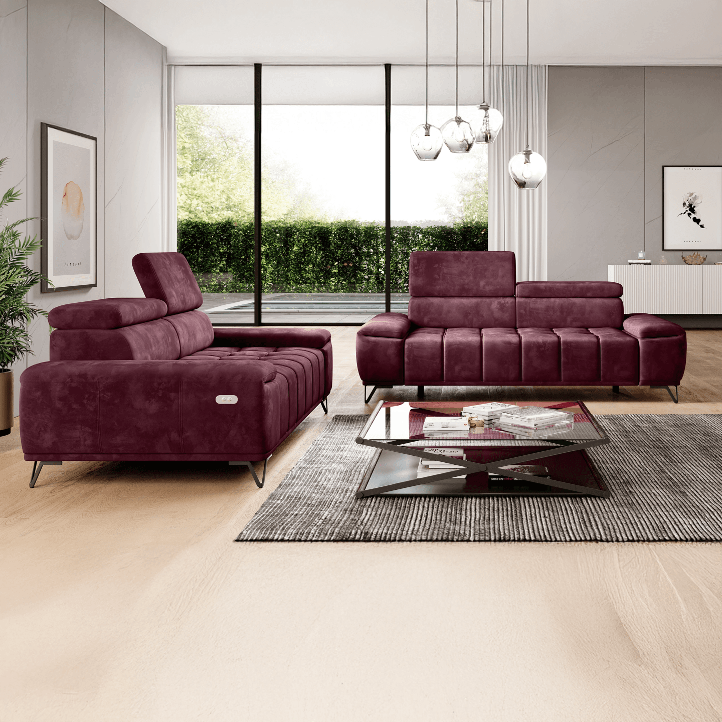 Sofa elektryczna Palladio S3E z regulowanym siedziskiem