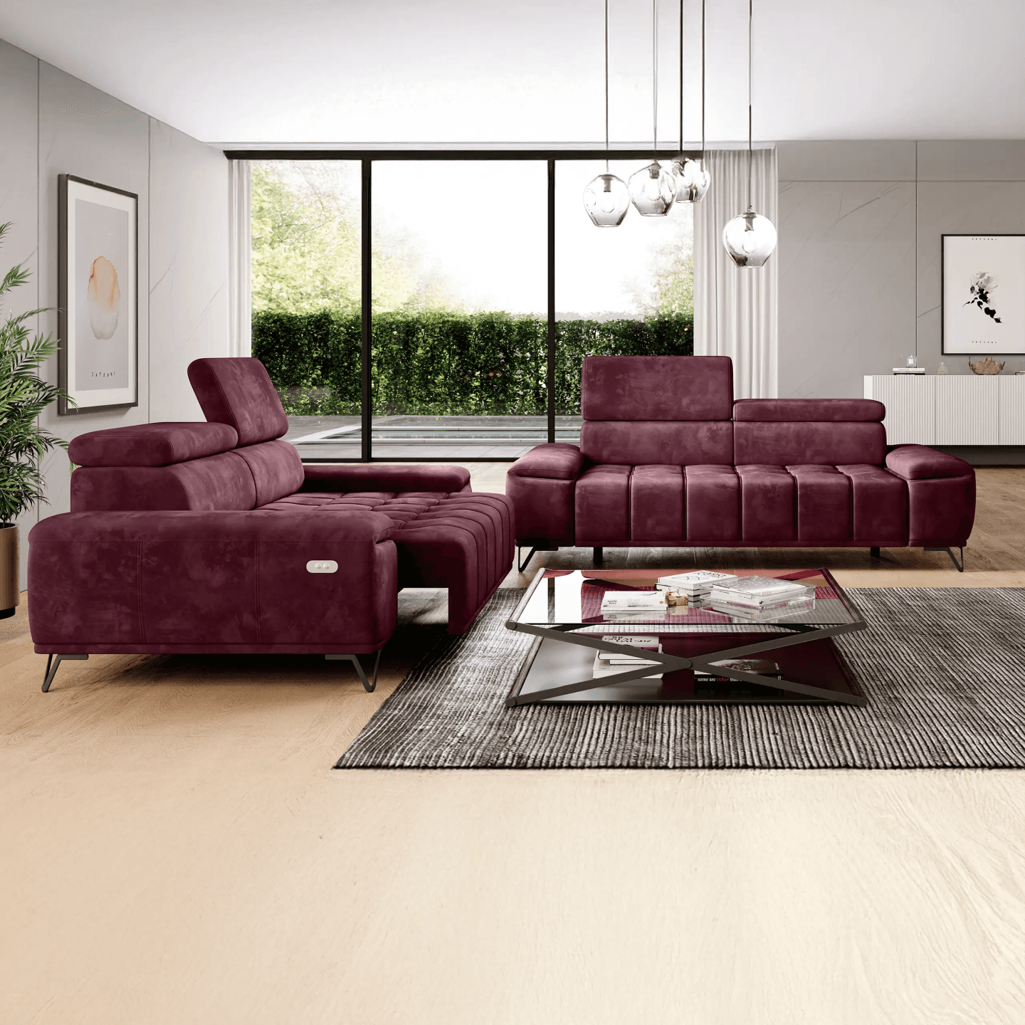 Funkcjonalna sofa elektryczna Palladio S2E WERSAL