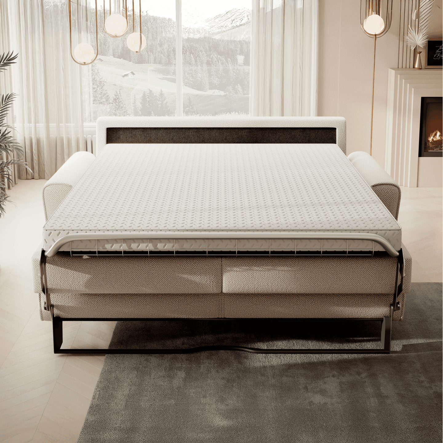 Nowoczesna Sofa Capri 140 z funkcją spania