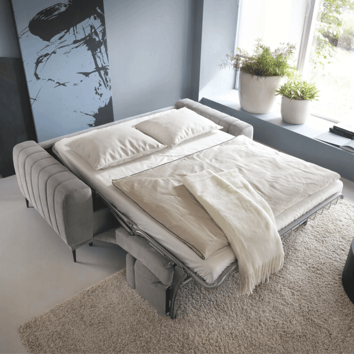 Elegancka sofa Gandi 120 Funkcja spania z materacem - zdjęcie 2