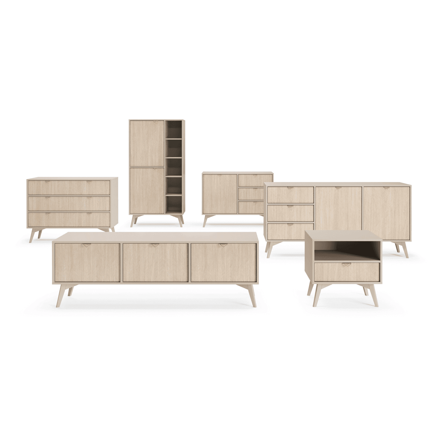 Stolik nocny Grove beż