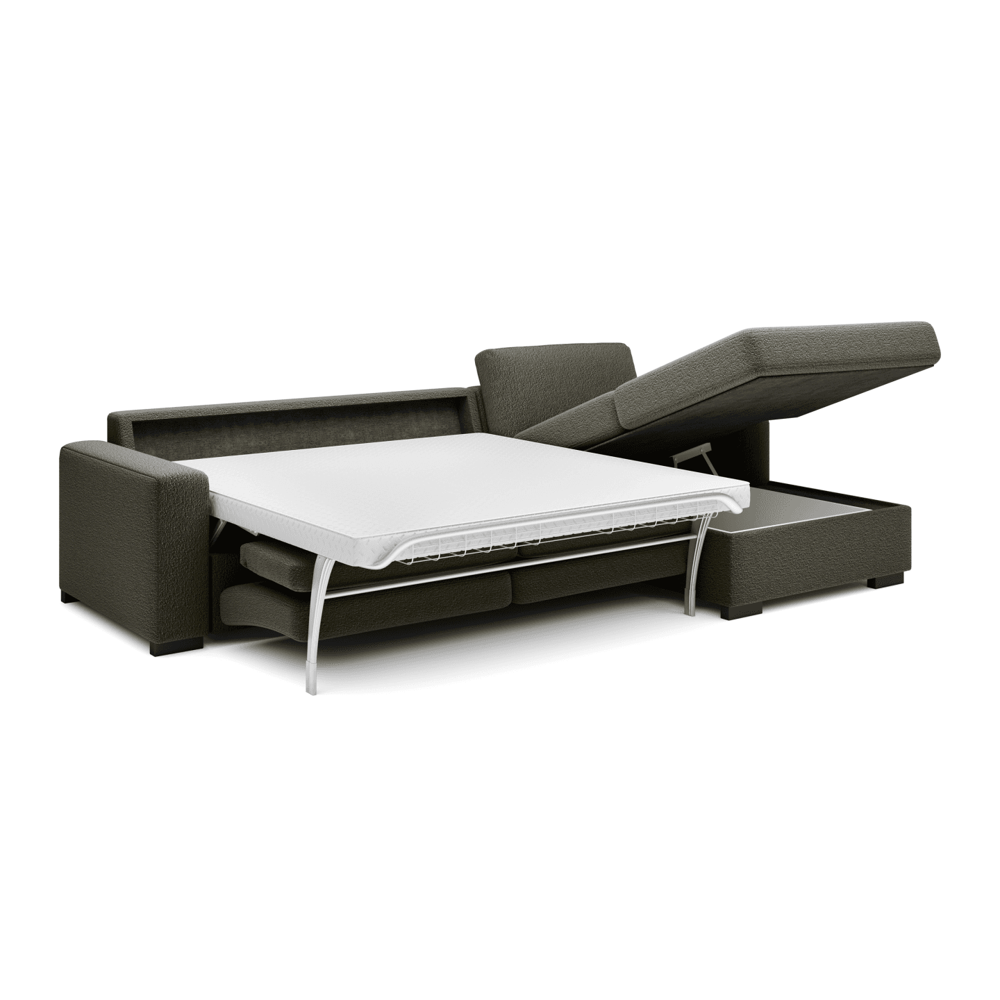 Elegancki narożnik Vanilla L140 Stelaż włoski, funkcja spania