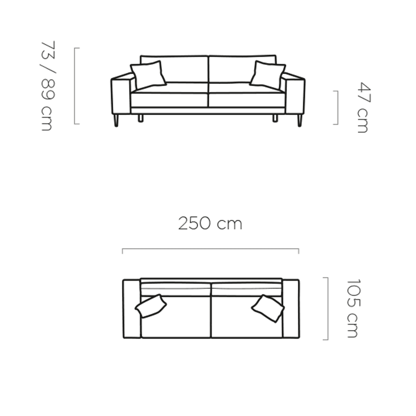 Nowoczesna sofa Capitol z funkcją spania