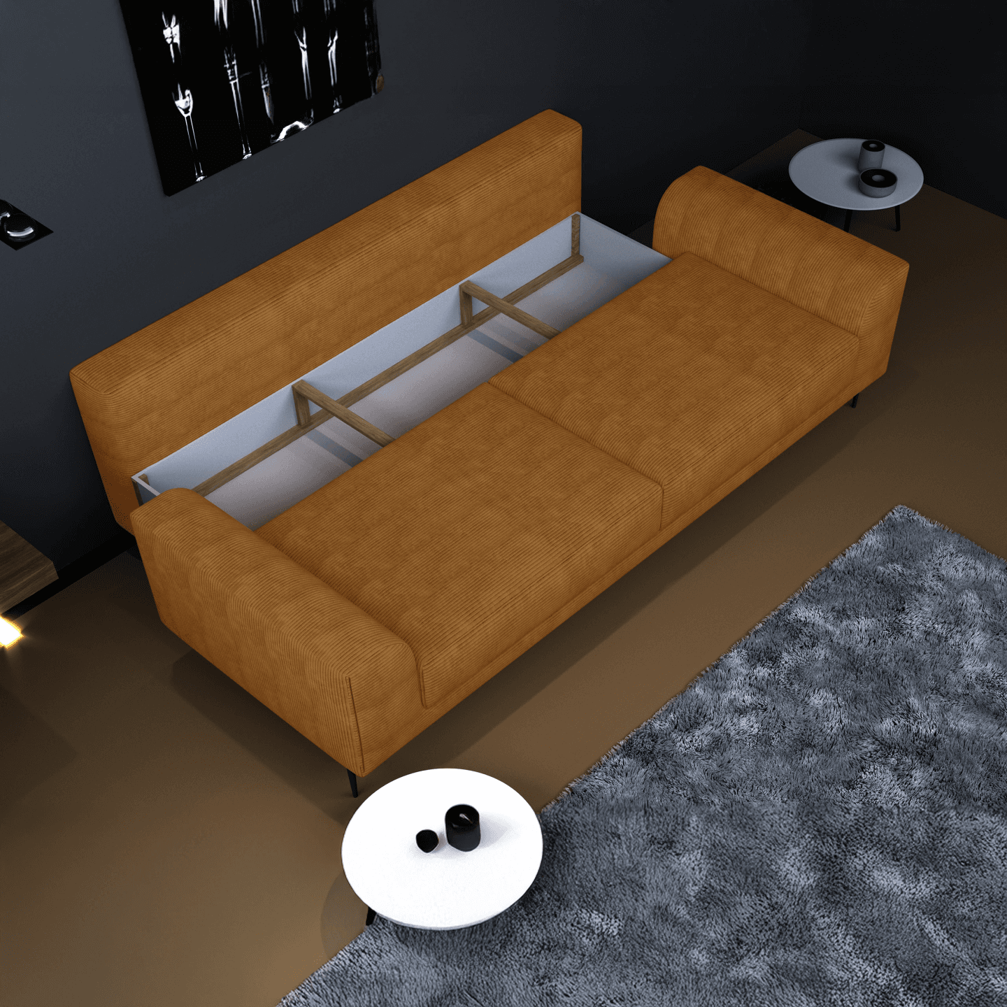 Nowoczesna sofa Capitol z funkcją spania