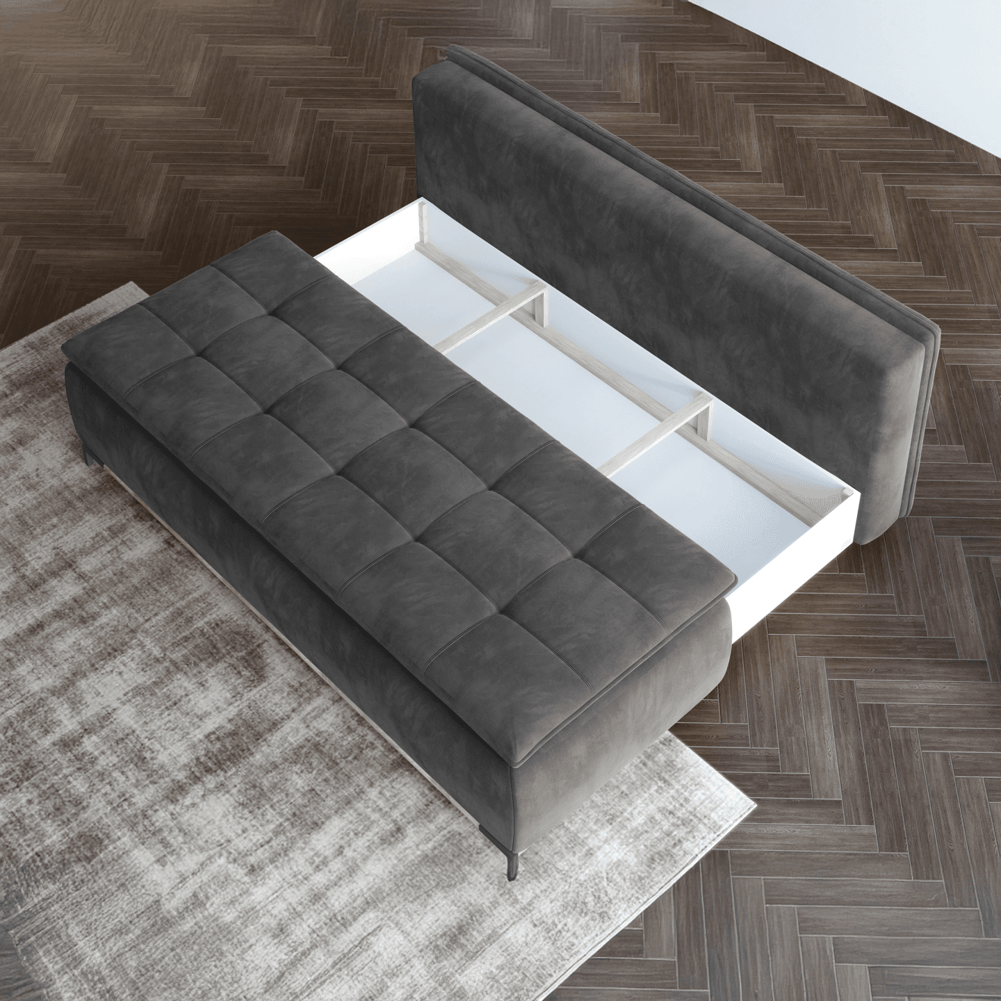 Nowoczesna sofa Sweet z funkcją spania