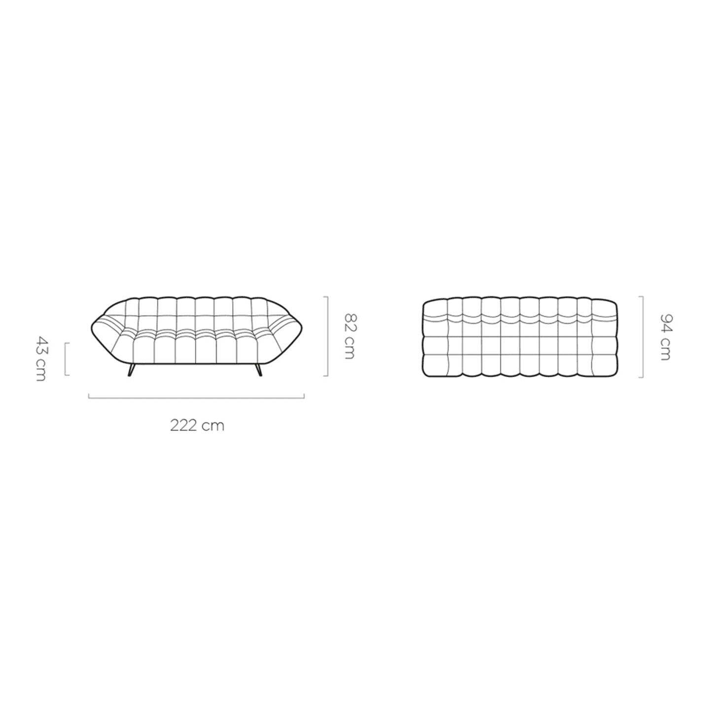 Przestronna sofa Gappa 3 WERSAL