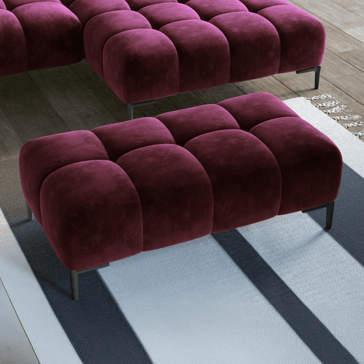 Duża elegancka pufa Plaza XL WERSAL