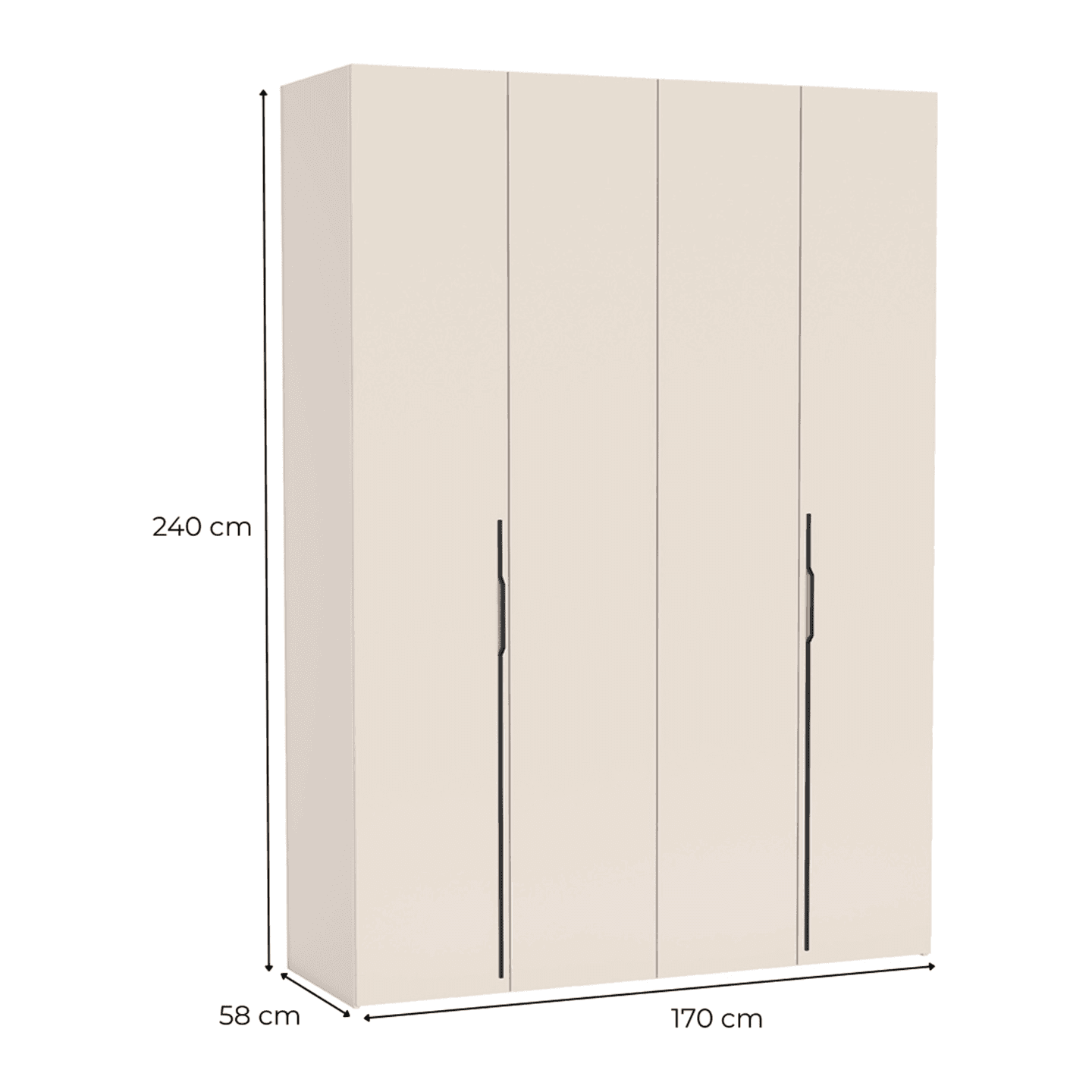 Szafa Legio 170x240 cm Dąb Bookmatch