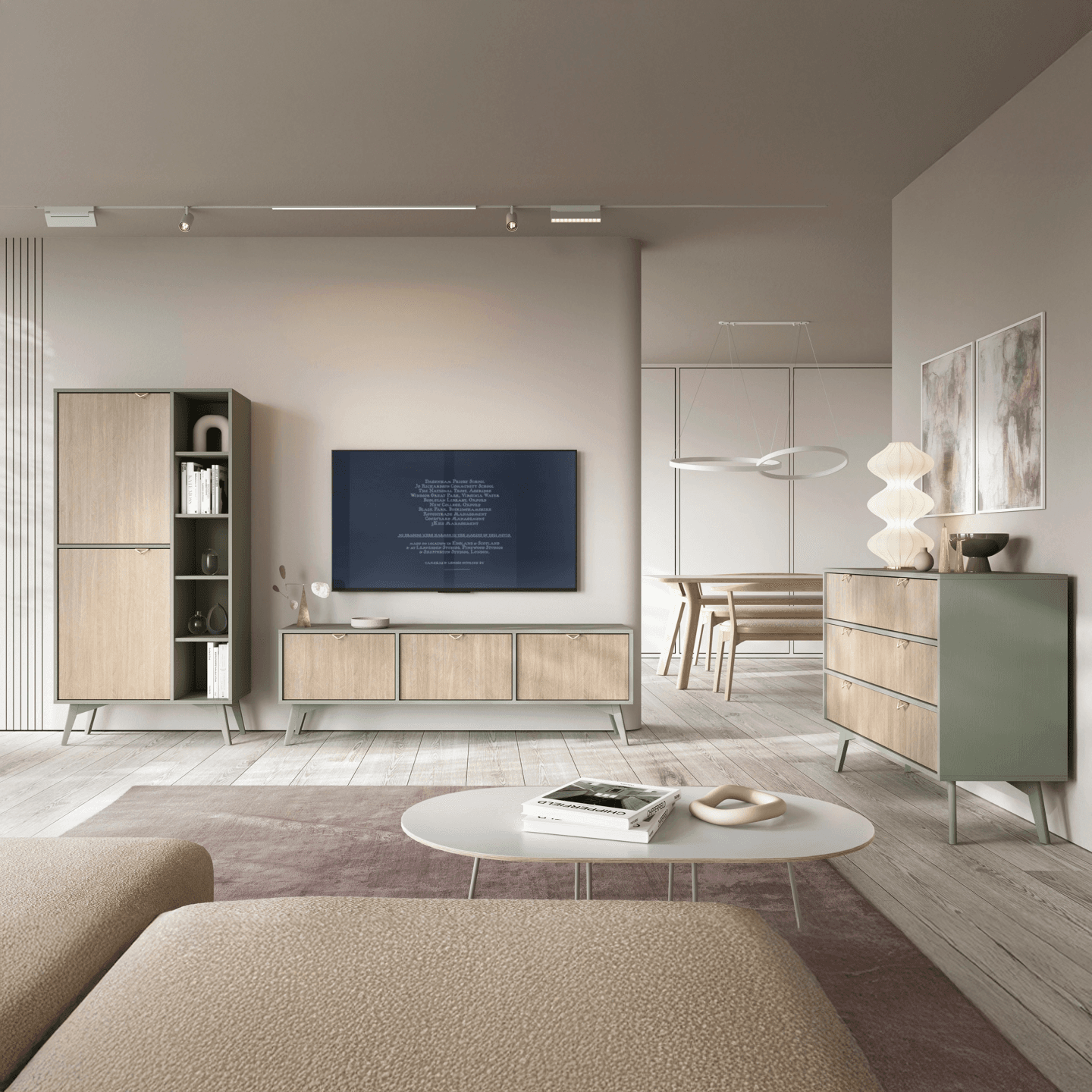 Szafka RTV Grove Eukaliptus