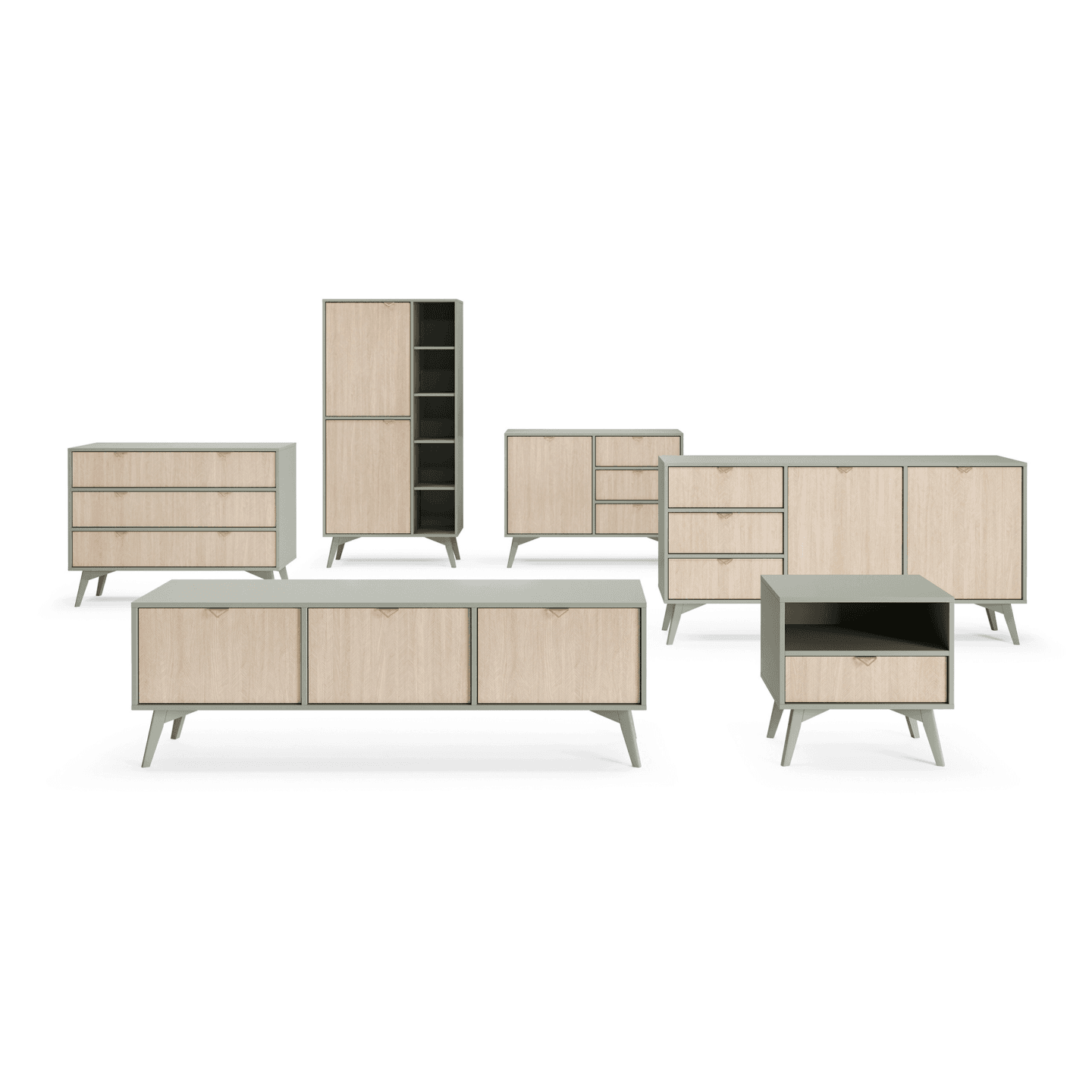 Szafka RTV Grove Eukaliptus