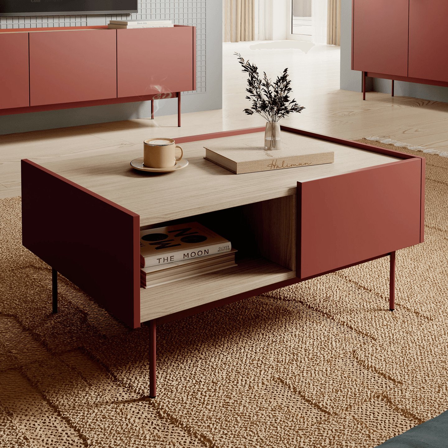 Stolik kawowy Chroma Ceramic Red