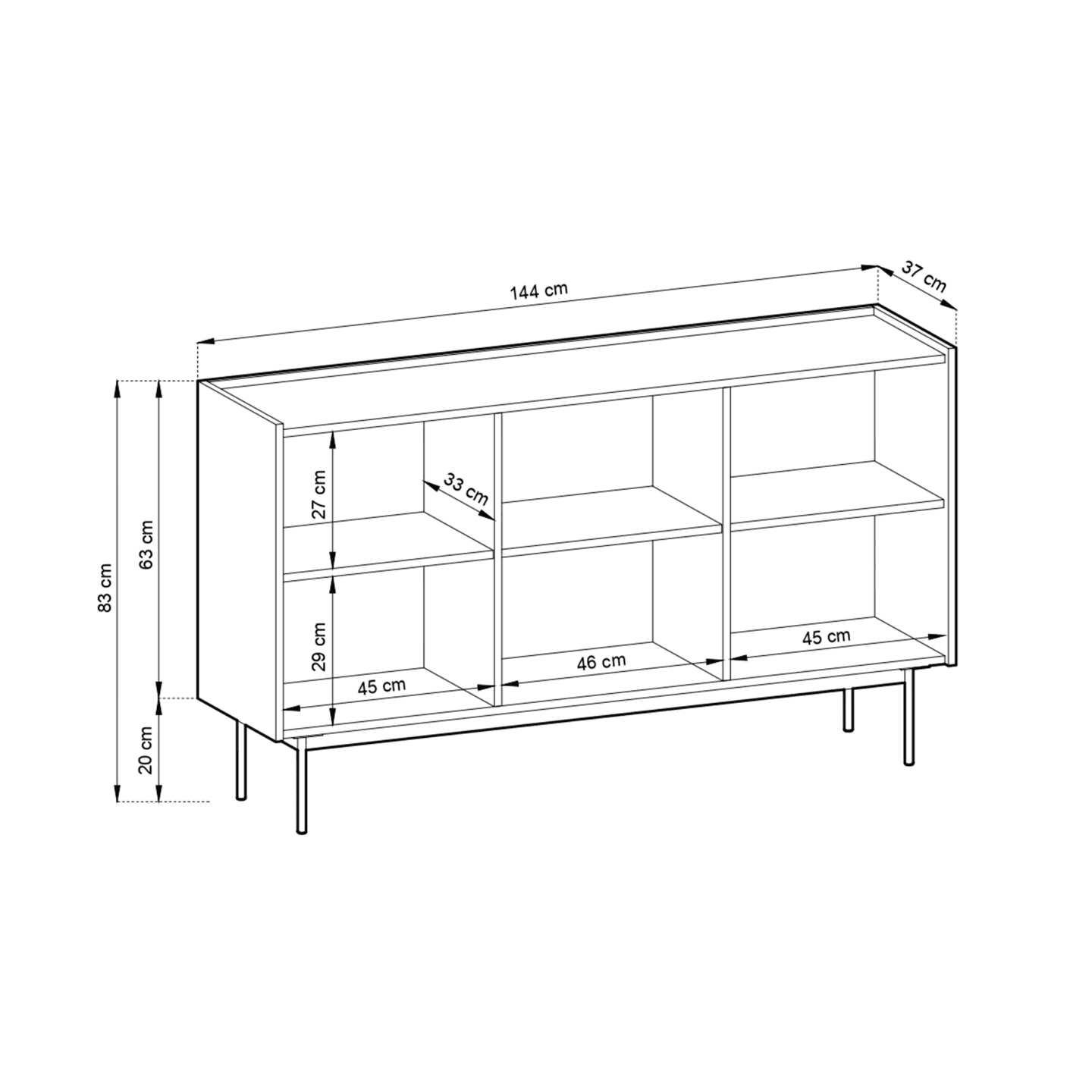 Komoda Chroma Kaszmir