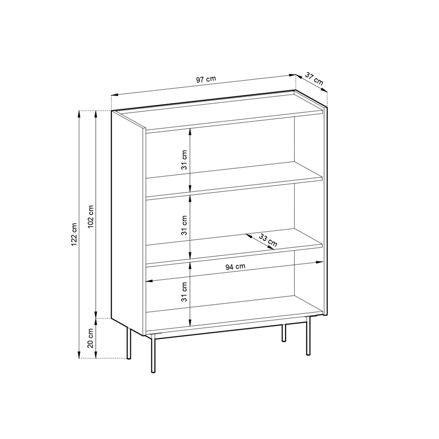 Komoda Chroma Wysoka Kaszmir