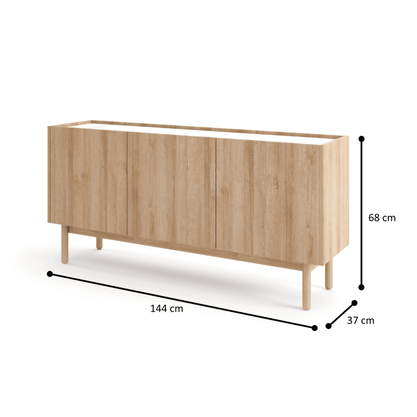 Komoda Onyx 144x68 cm