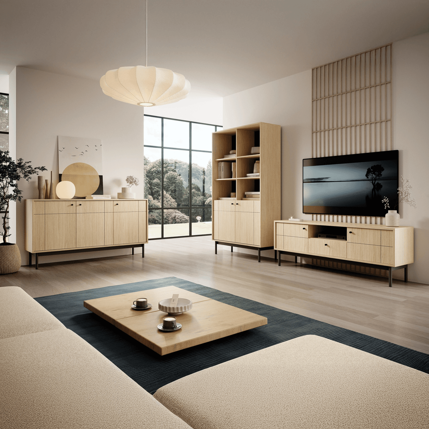 Komoda Amani 154 cm dąb linea