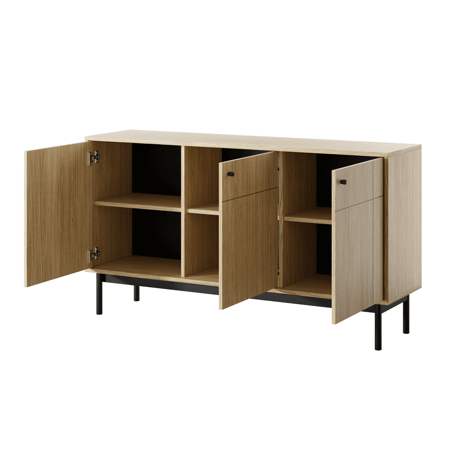 Komoda Amani 154 cm dąb linea