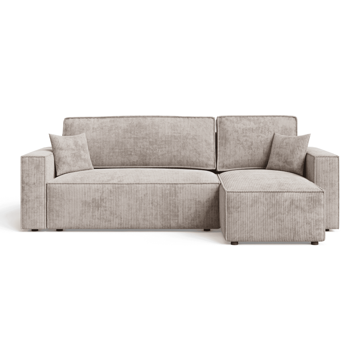Stylowy narożnik ARON L z pojemnikiem | Uniwersalny | Tkanina Poso 100