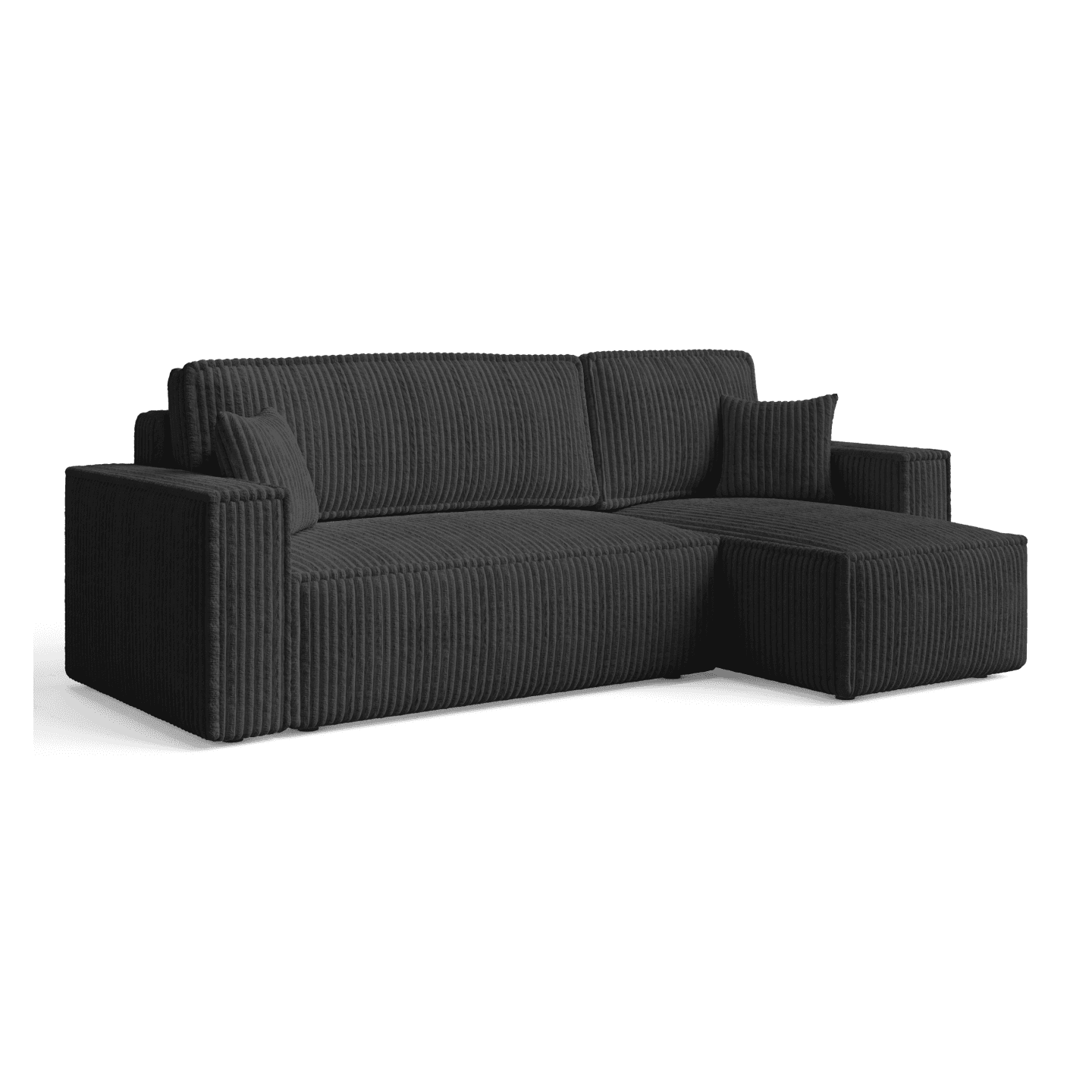 Stylowy narożnik ARON L z pojemnikiem | Uniwersalny | Tkanina Tilia 100