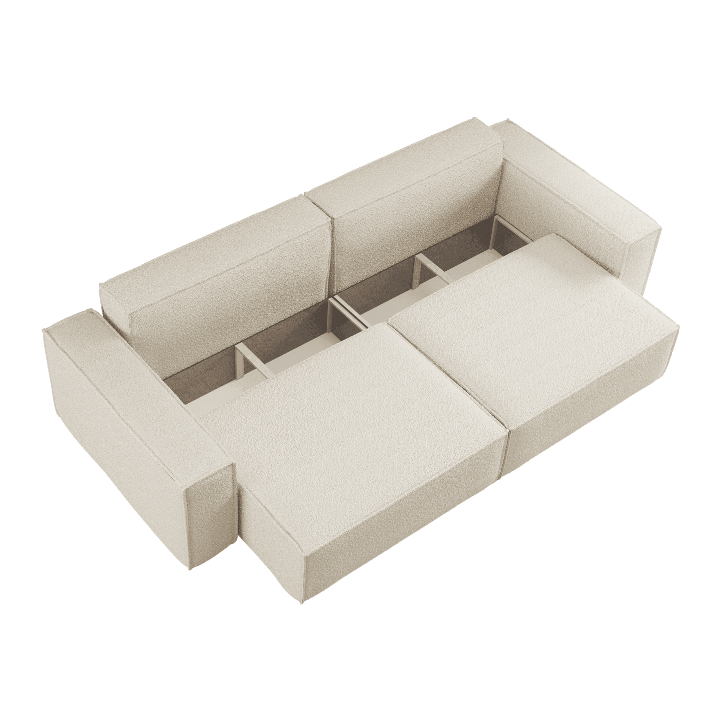 Elegancka sofa ARON S z funkcją spania | Rozkładana | Tkanina Bella 05