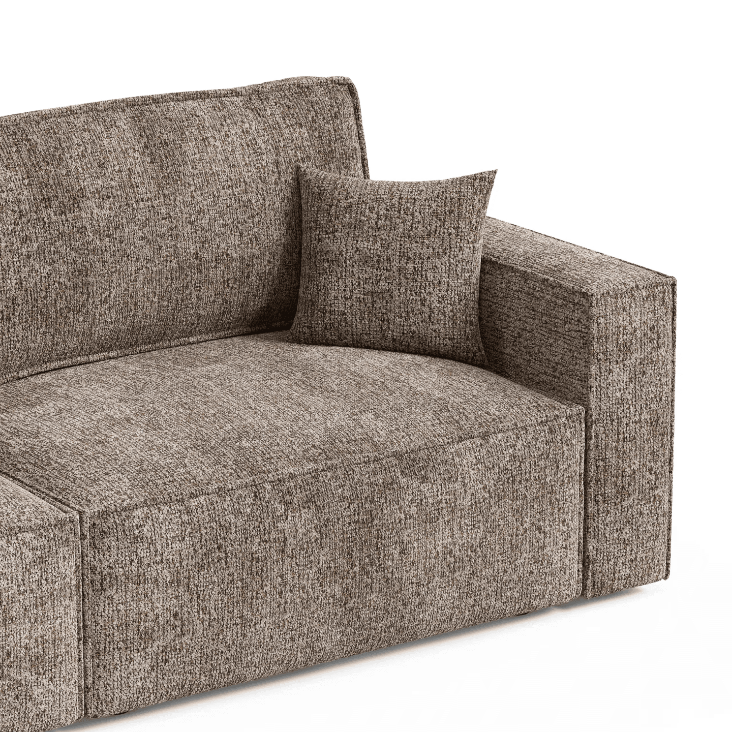 Elegancka sofa ARON S z funkcją spania | Rozkładana | Tkanina Bella 05