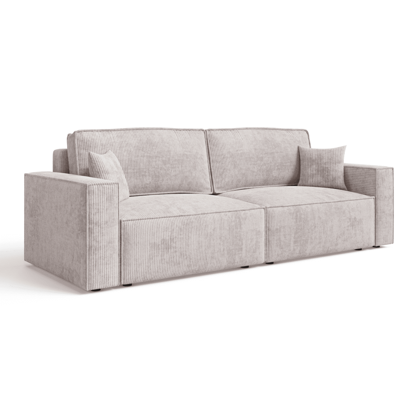 Stylowa sofa ARON S z pojemnikiem | Rozkładana | Tkanina Poso 100