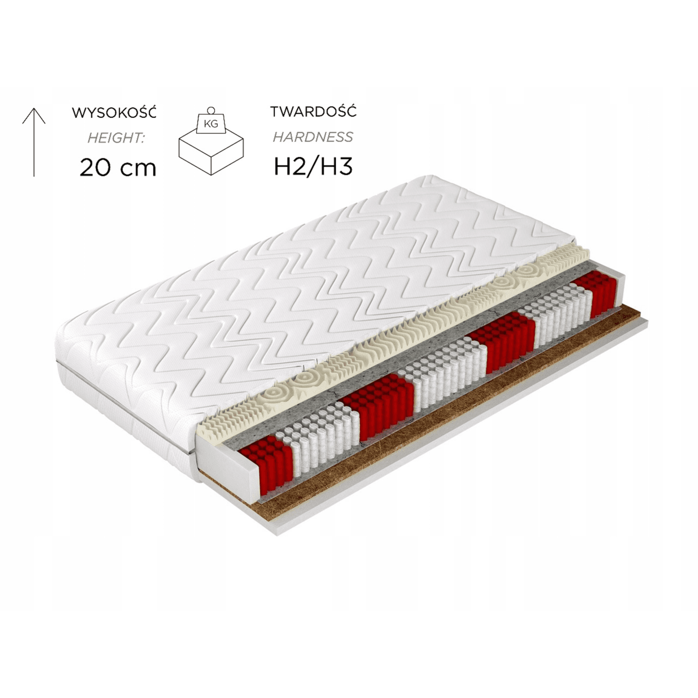 Materac Grand Visco 120x200