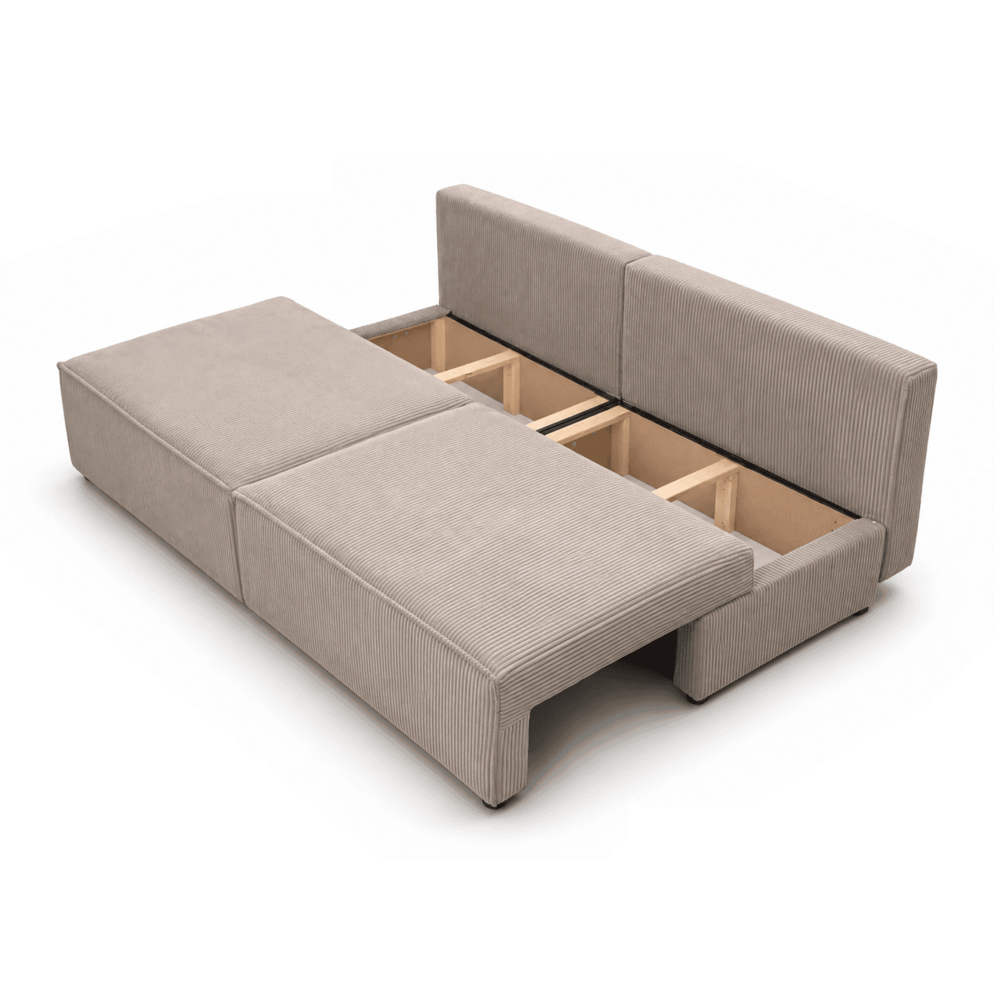 Stylowa sofa ARON S MINI do małego salonu | Rozkładana | Tkanina Quelle 100