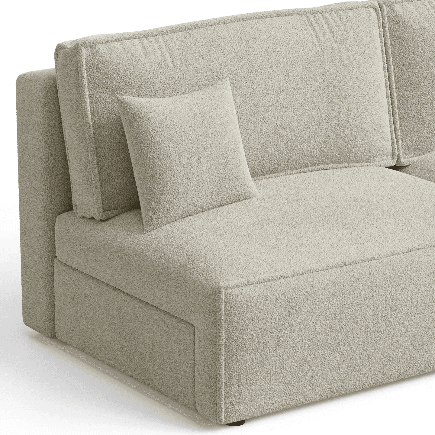 Stylowa sofa ARON S MINI do małego salonu | Rozkładana | Tkanina Quelle 100