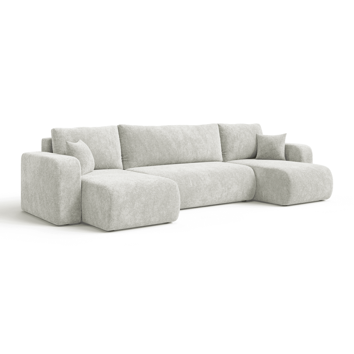 Elegancki narożnik LARGO U | Uniwersalny | Tkanina Coral 70