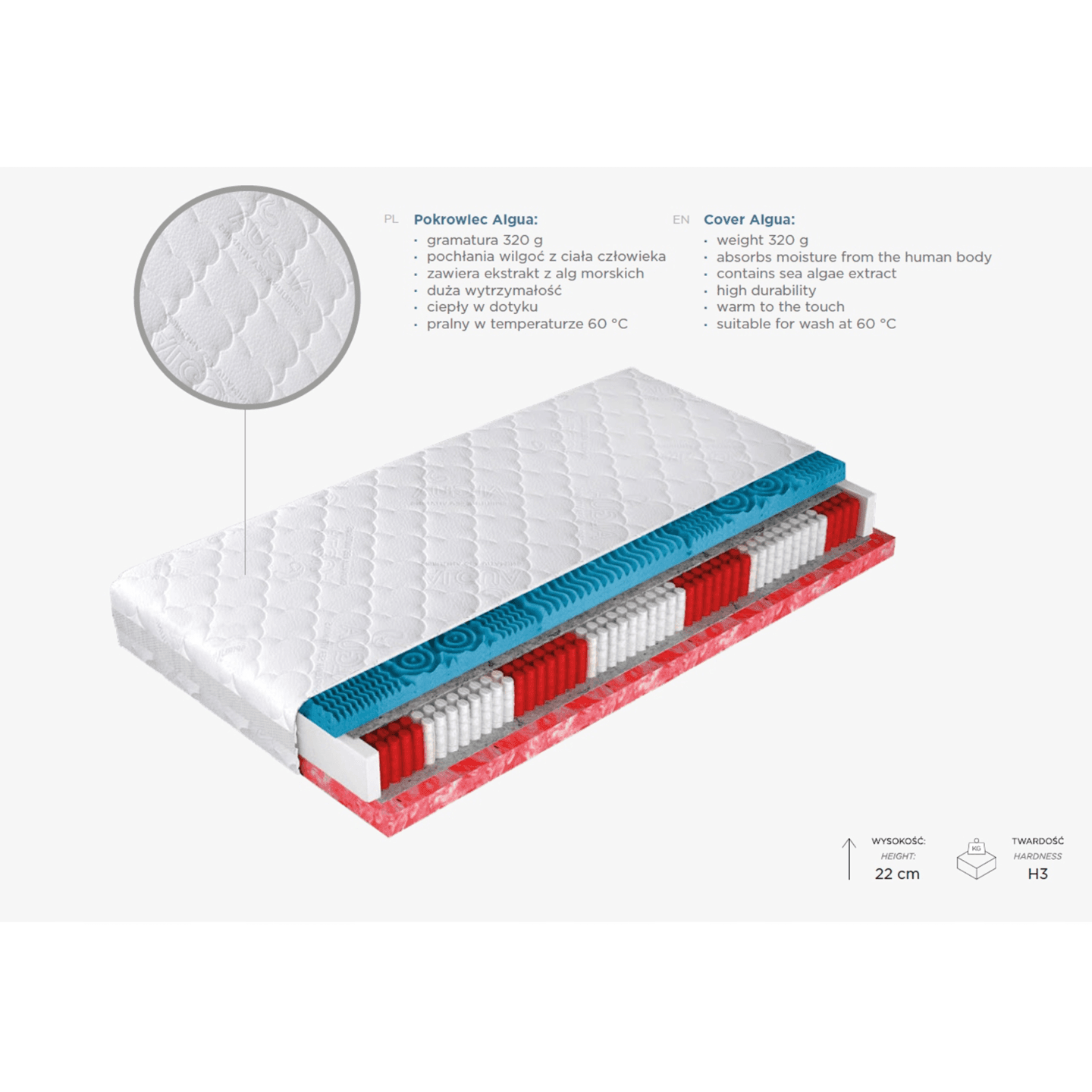 Materac Eco Marin 140x200