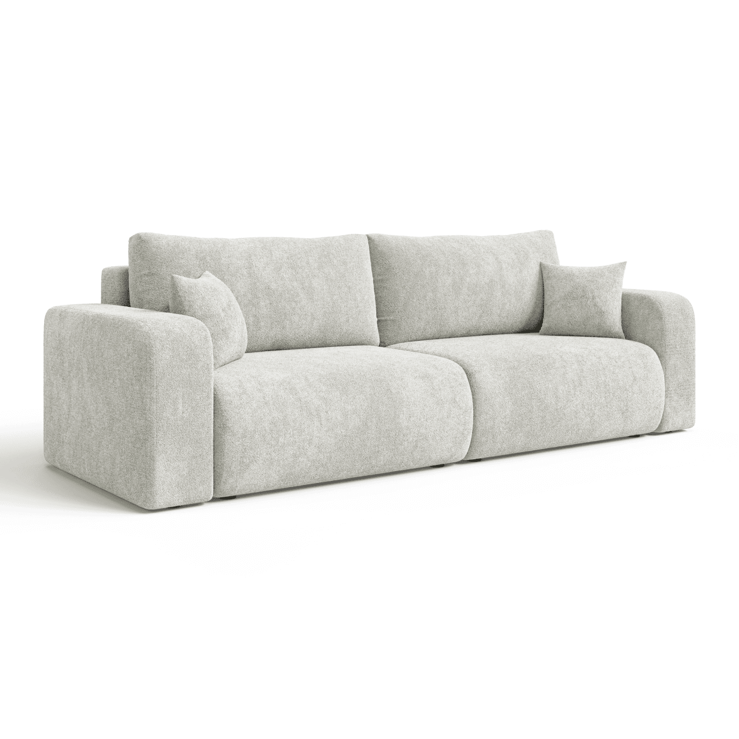 Elegancka sofa LARGO S z funkcją spania | Rozkładana | Tkanina Coral 70