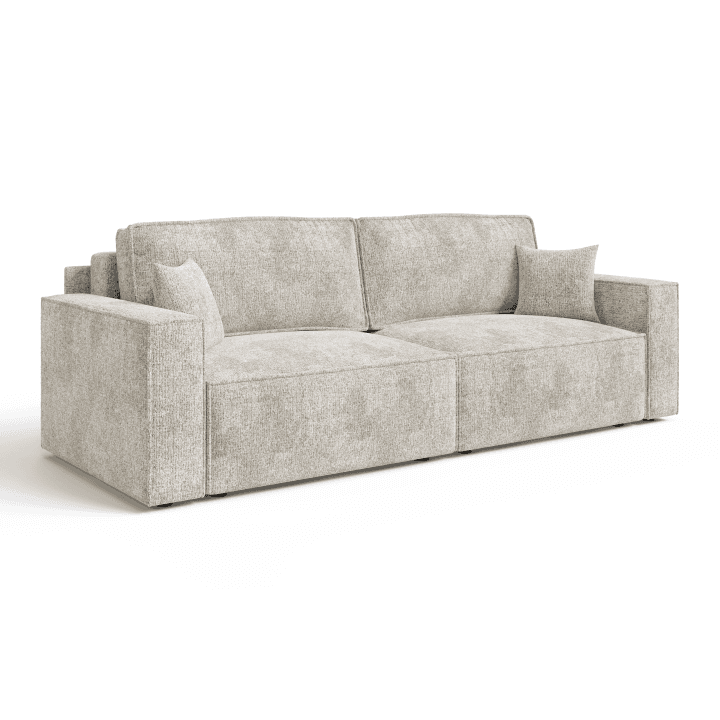 Sofa-narożnik ARON S CORNER do salonu | Rozkładany | Tkanina Bella 05