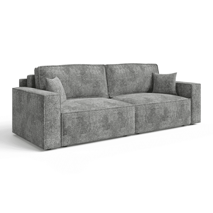 Sofa-narożnik ARON S CORNER z pojemnikiem | Rozkładany | Tkanina Bella 15
