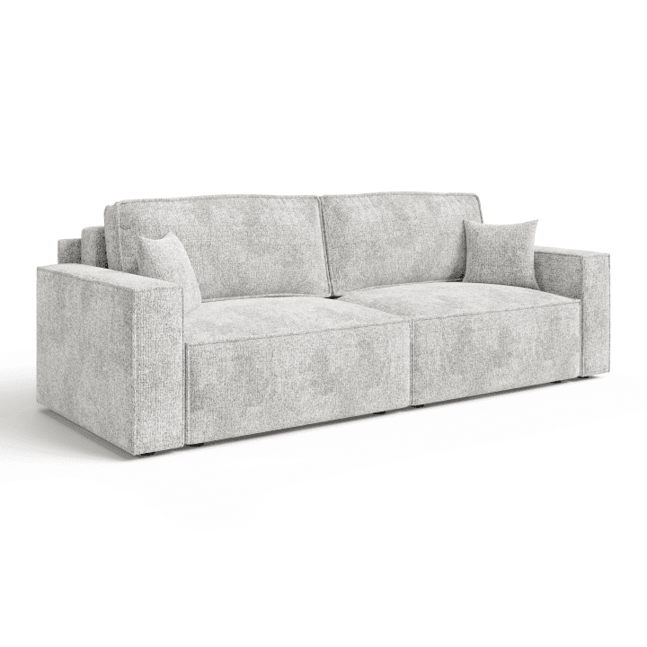 Stylowy ARON S CORNER sofa-narożnik | Rozkładany | Tkanina Bella 50