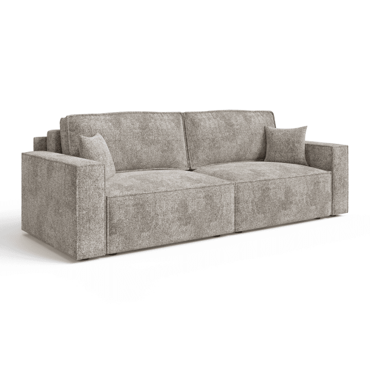 Praktyczny ARON S CORNER sofa-narożnik | Rozkładany | Tkanina Bella 60