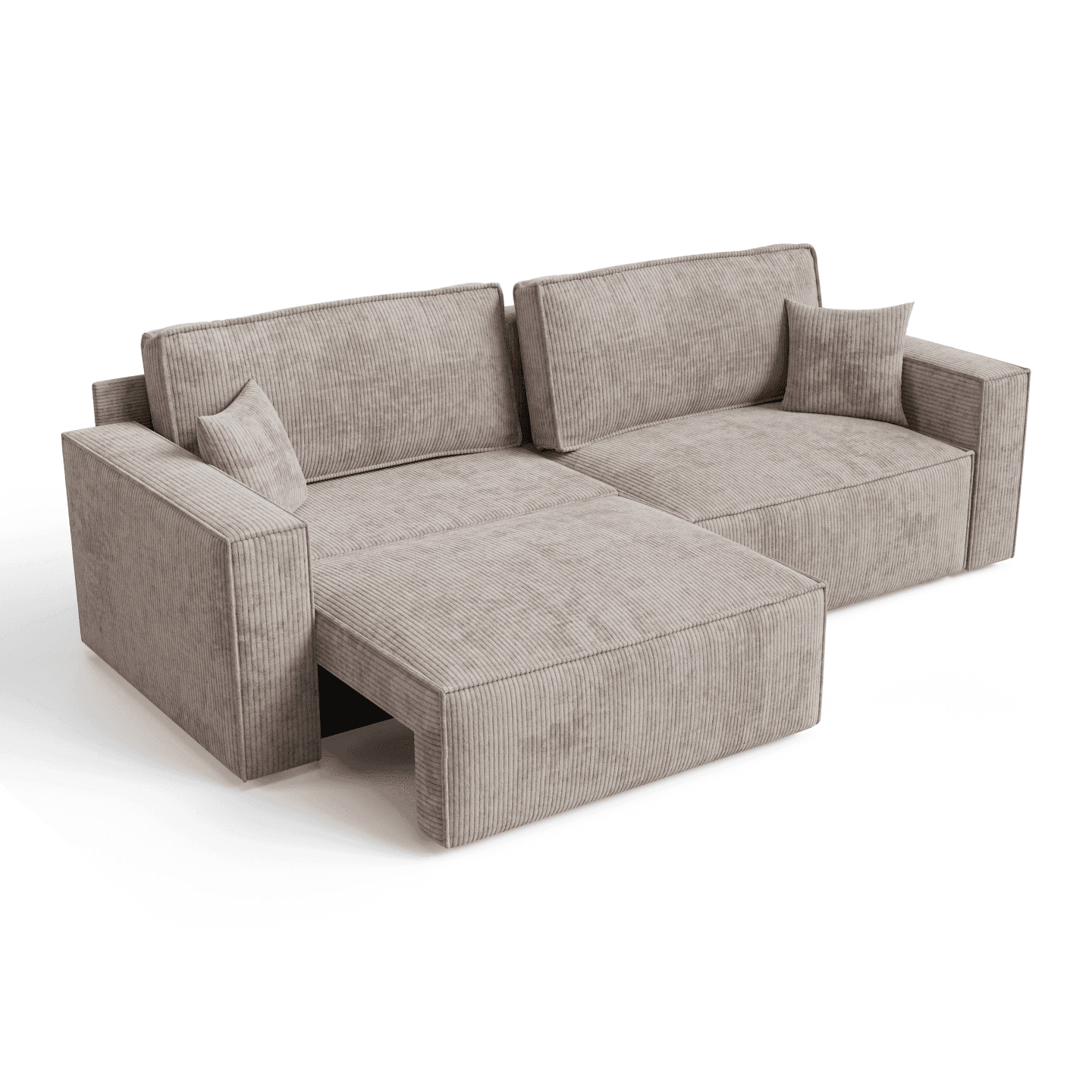 Sofa-narożnik ARON S CORNER z pojemnikiem | Rozkładany | Tkanina Poso 22