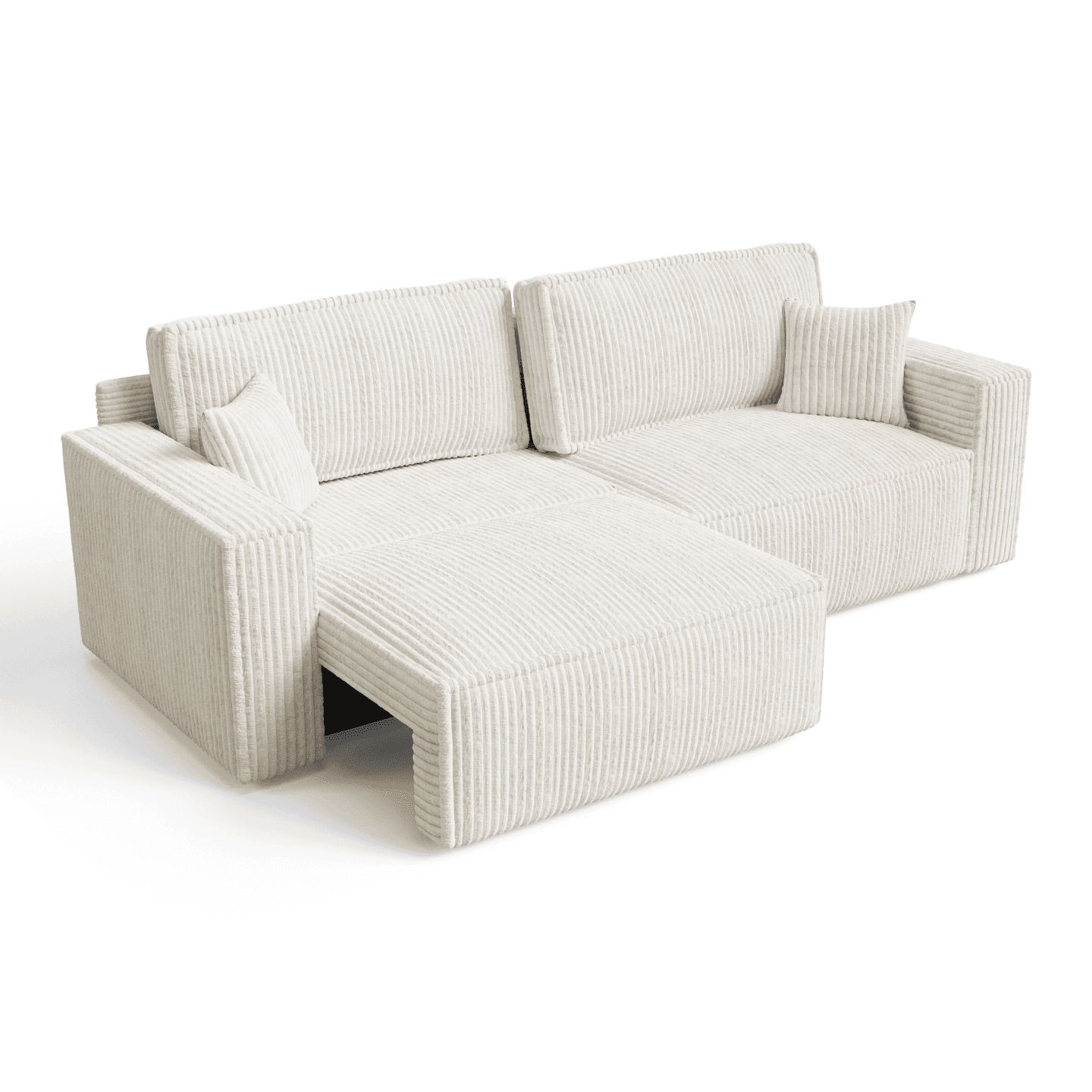 Sofa-narożnik ARON S CORNER do salonu | Rozkładany | Tkanina Tilia 01