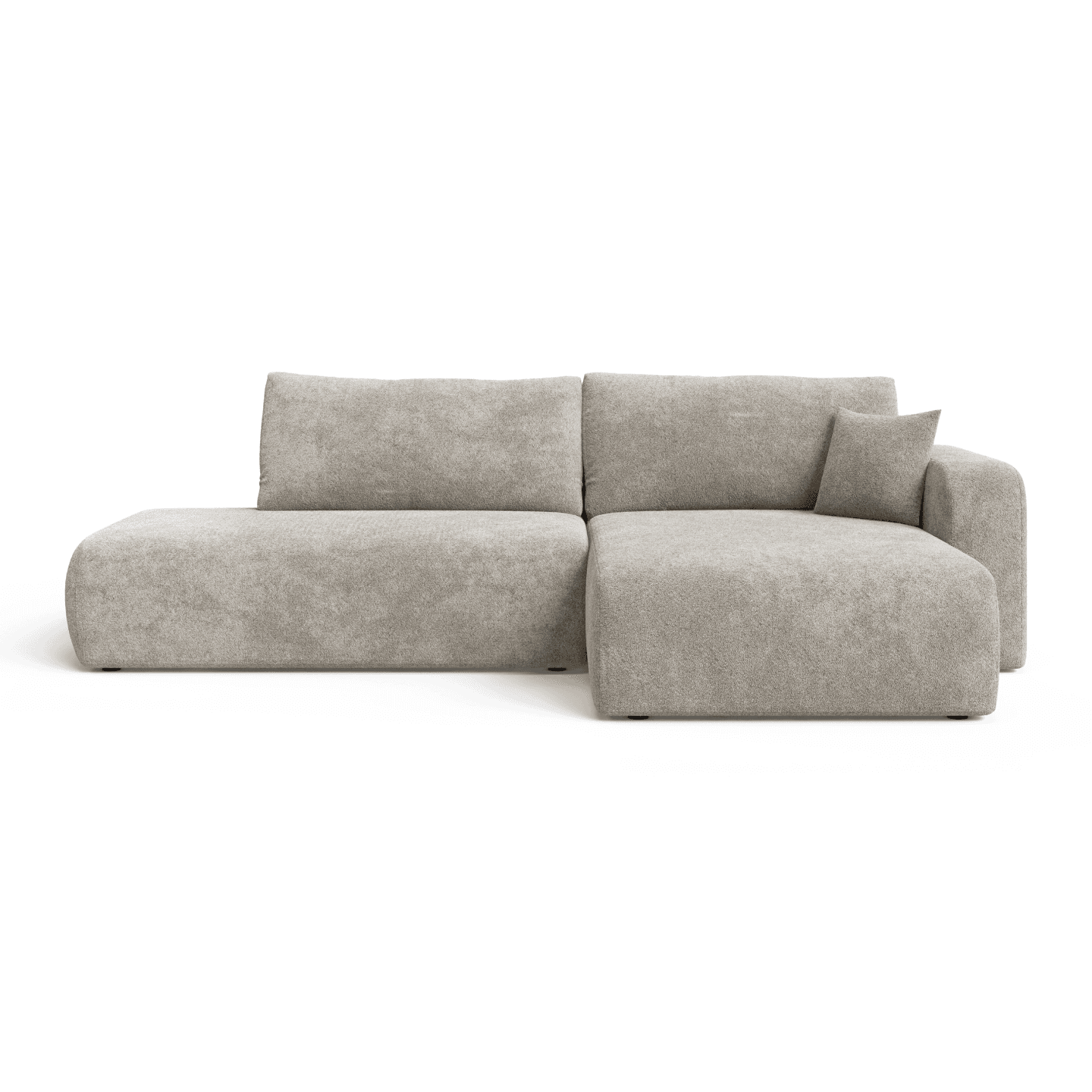 Nowoczesny narożnik BIS XL z pojemnikiem | Rozkładany | Tkanina Coral 65