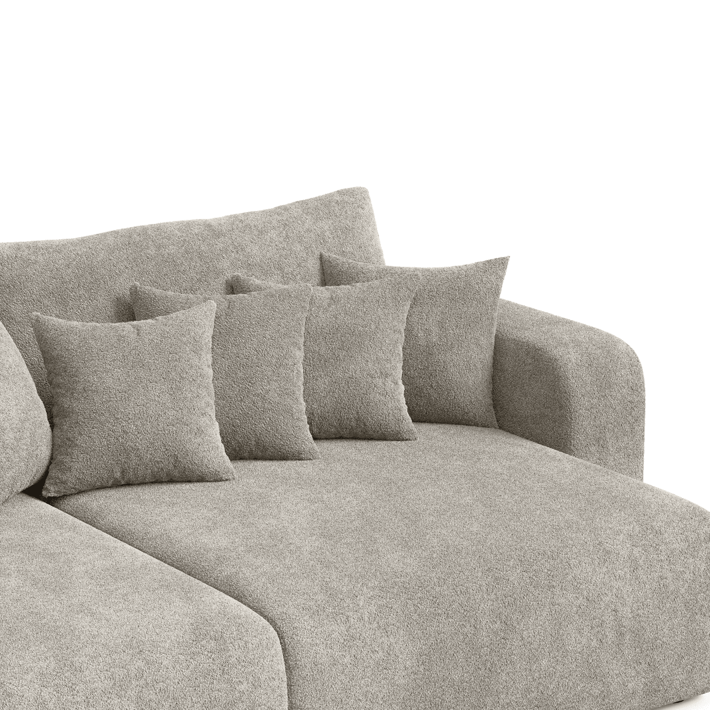Designerska Bigsofa FIORO S z poduszkami do salonu | Tkanina Coral 80