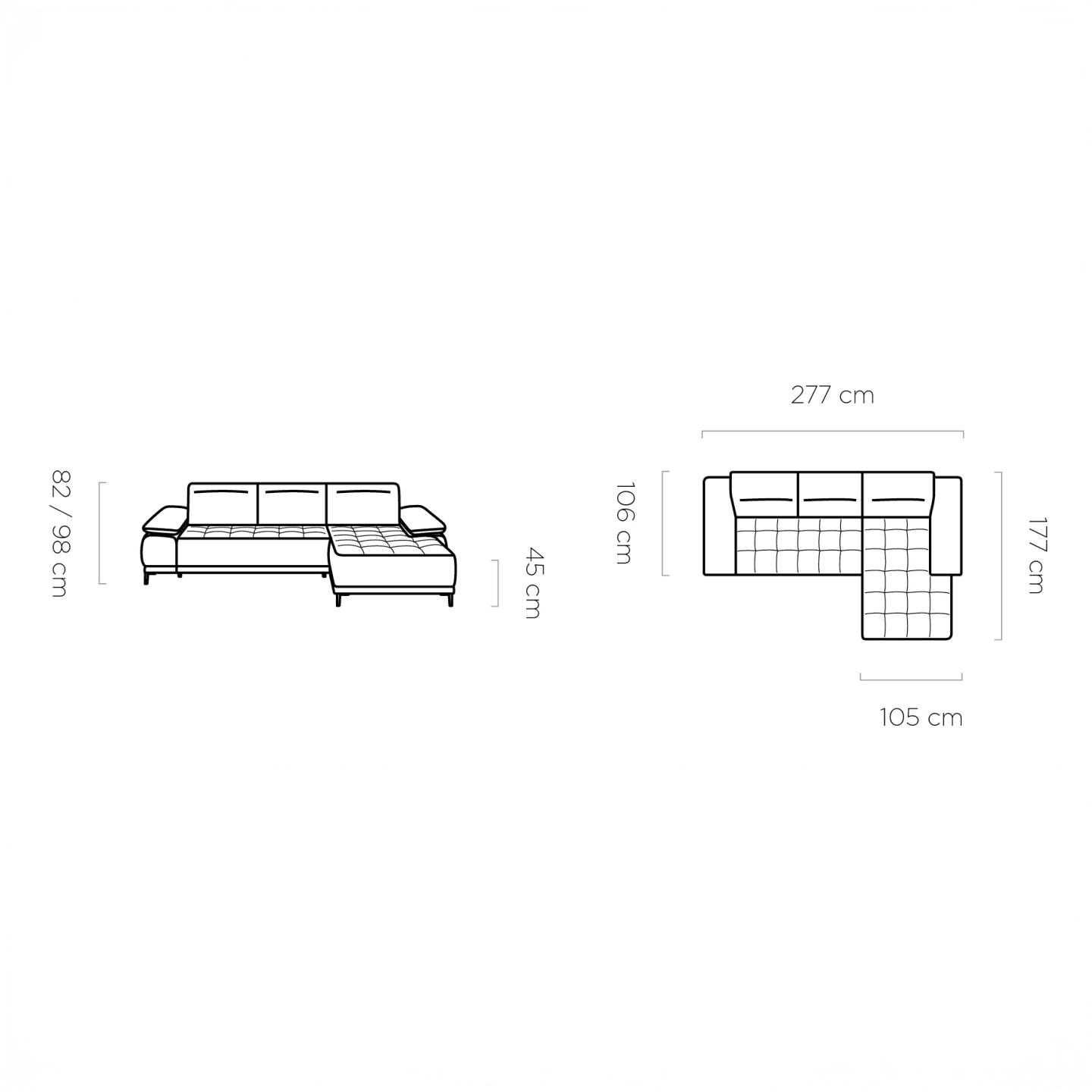 Narożnik elektryczny Focus mini
