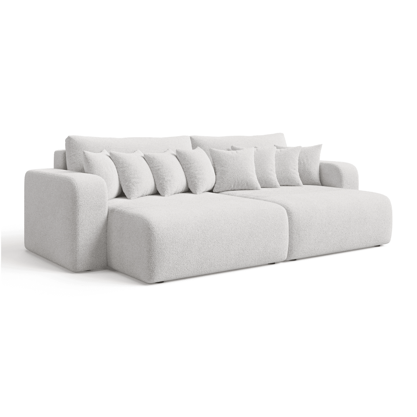 Bigsofa FIORO S z poduszkami do nowoczesnego salonu | Tkanina Quelle 01