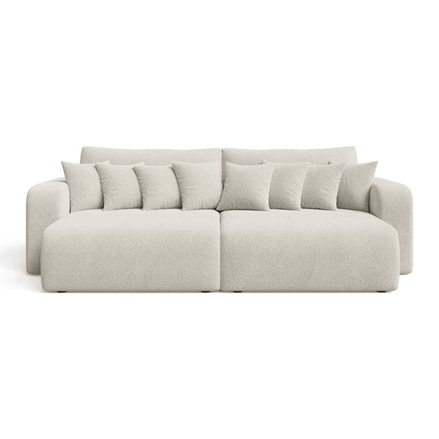 Bigsofa FIORO S z poduszkami do nowoczesnego salonu | Tkanina Quelle 01