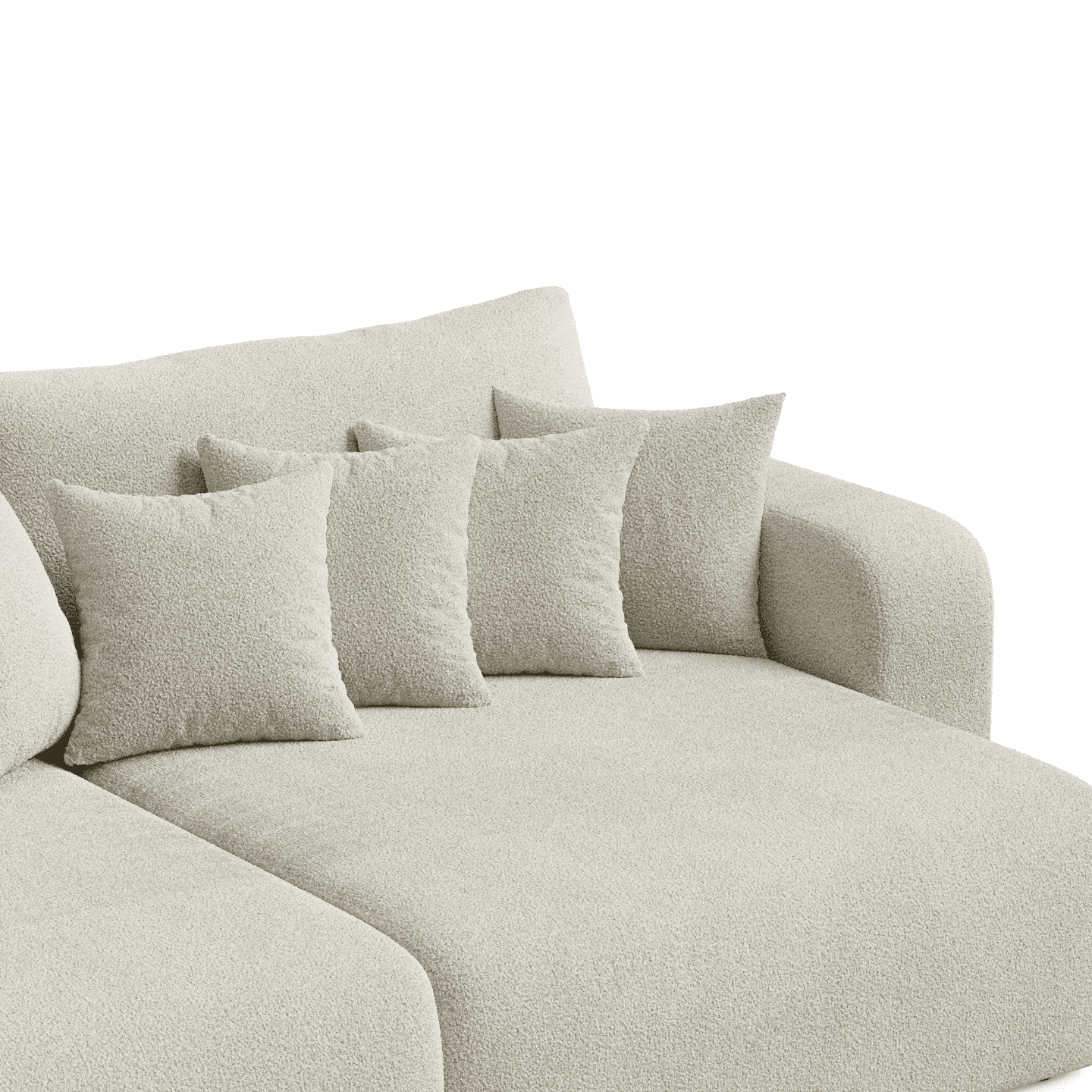 Designerska Bigsofa FIORO S z kompletem poduszek | Tkanina Quelle 100