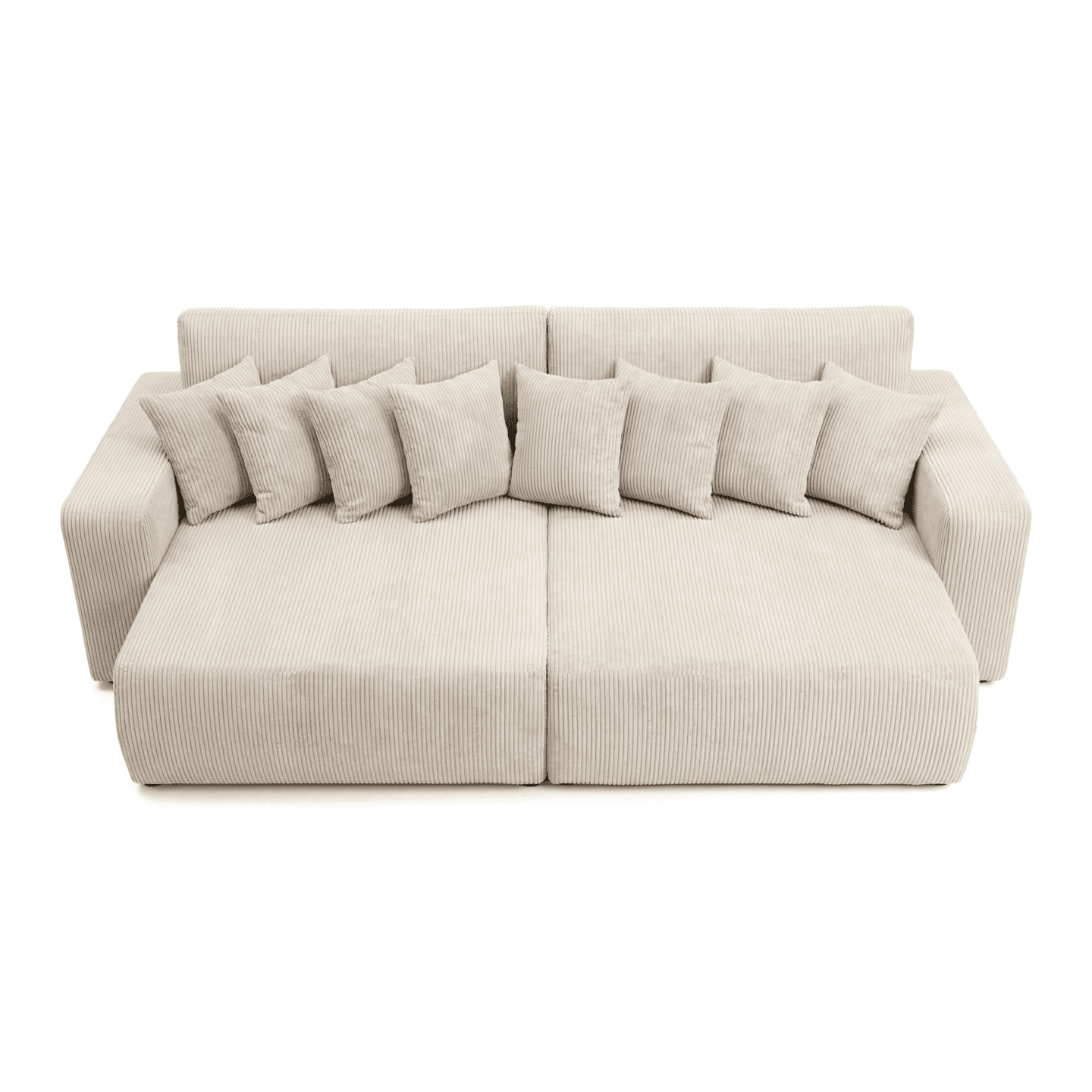 Bigsofa FIORO S z poduszkami do nowoczesnego salonu | Tkanina Tilia 01