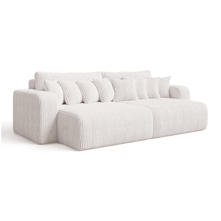 Bigsofa FIORO S z poduszkami do nowoczesnego salonu | Tkanina Tilia 01